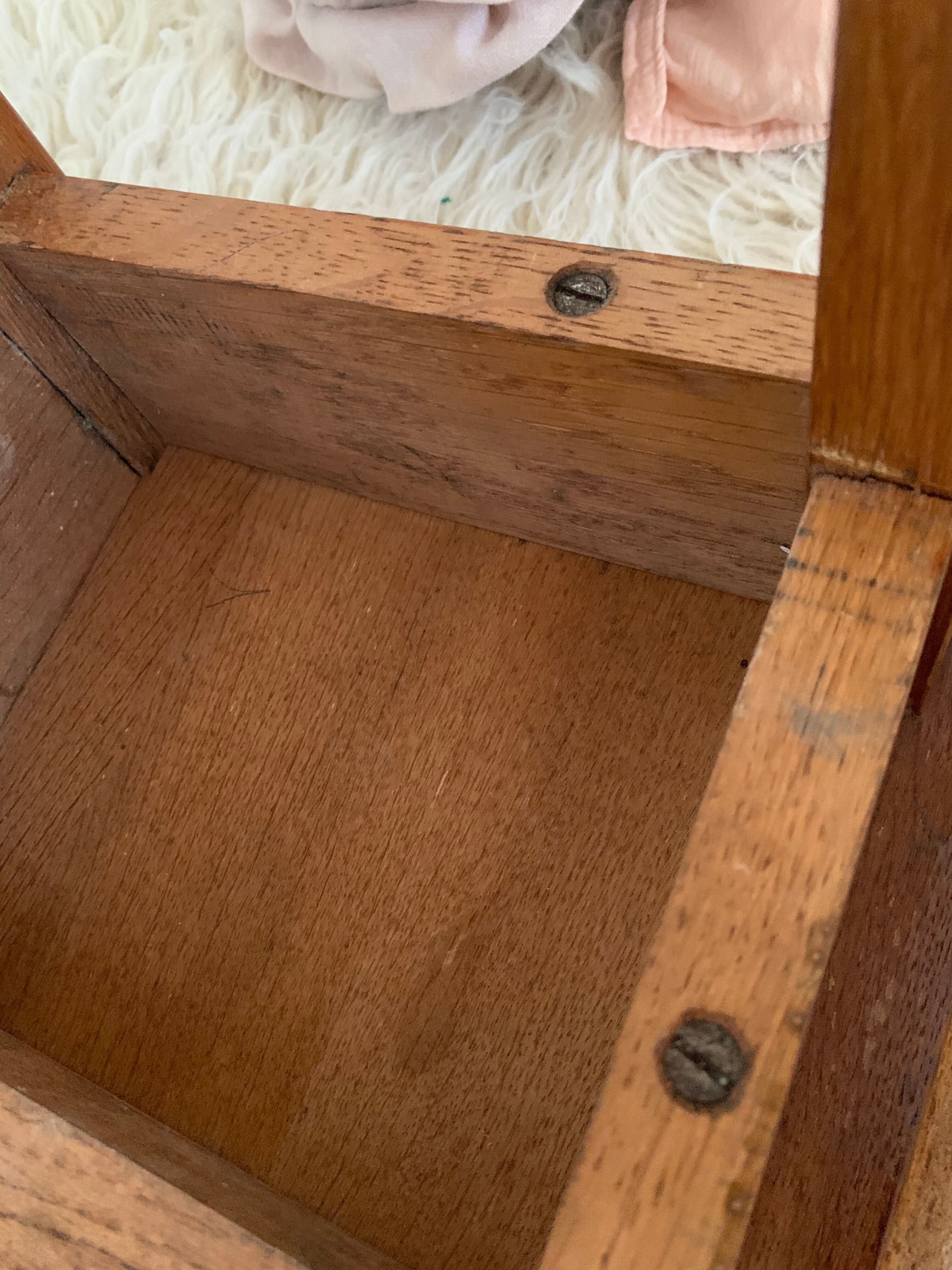 Console en chêne 1960