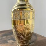 Duo de vases laiton repoussé