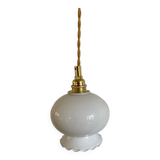 Opaline tulip lamp