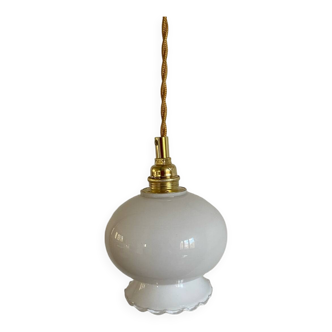 Opaline tulip lamp