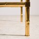Brass coffee table, set of 3