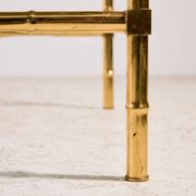 Brass coffee table, set of 3