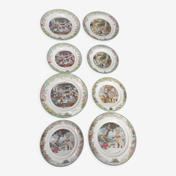 Lot de 8 assiettes Villeroy et Boch