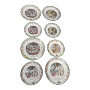 Lot de 8 assiettes villeroy - boch