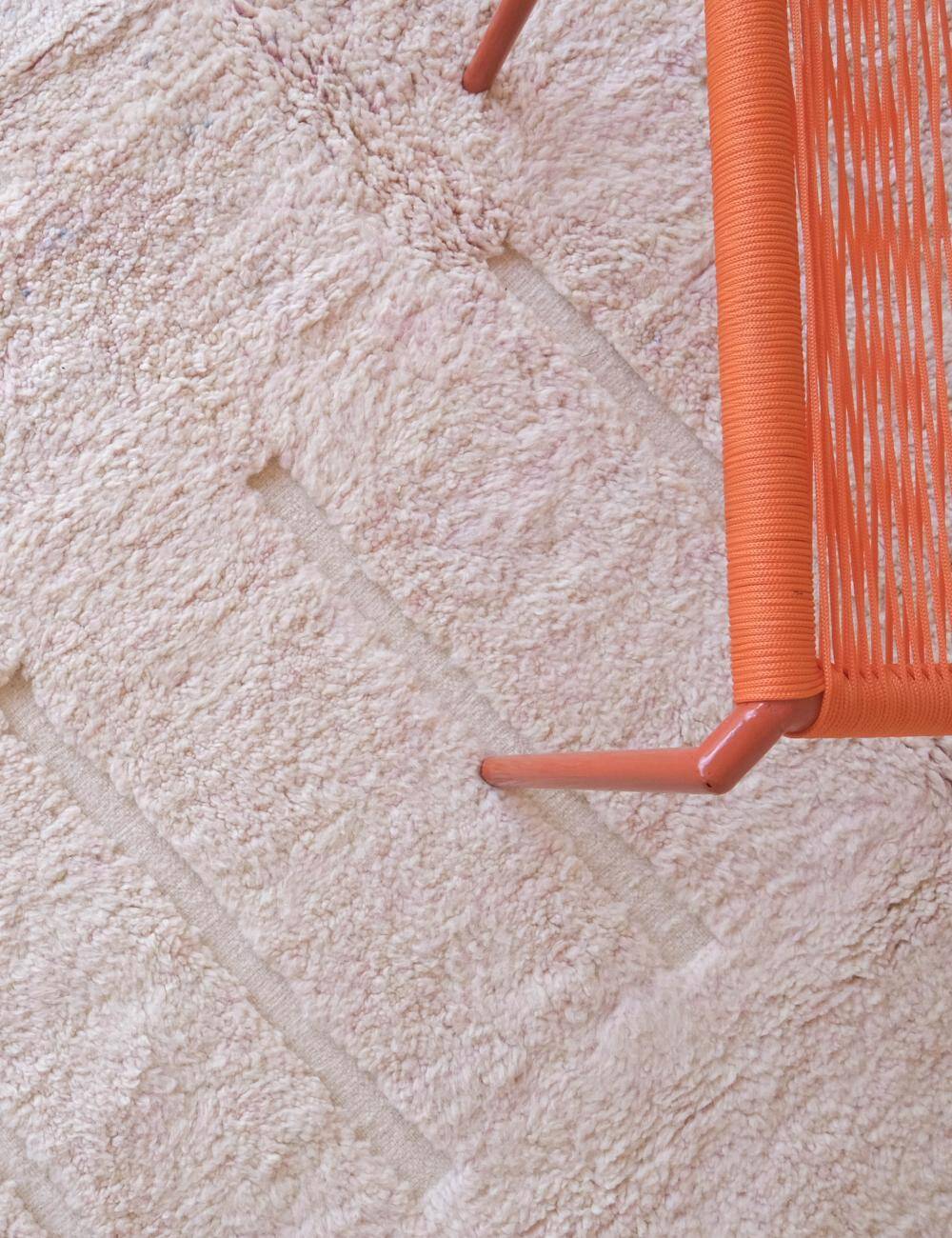 Tapis Rose poudré - 356 x 245 cm