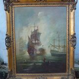 Huile 19ème