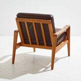 Danish leather sofa set by Arne Wahl Iversen for Komfort