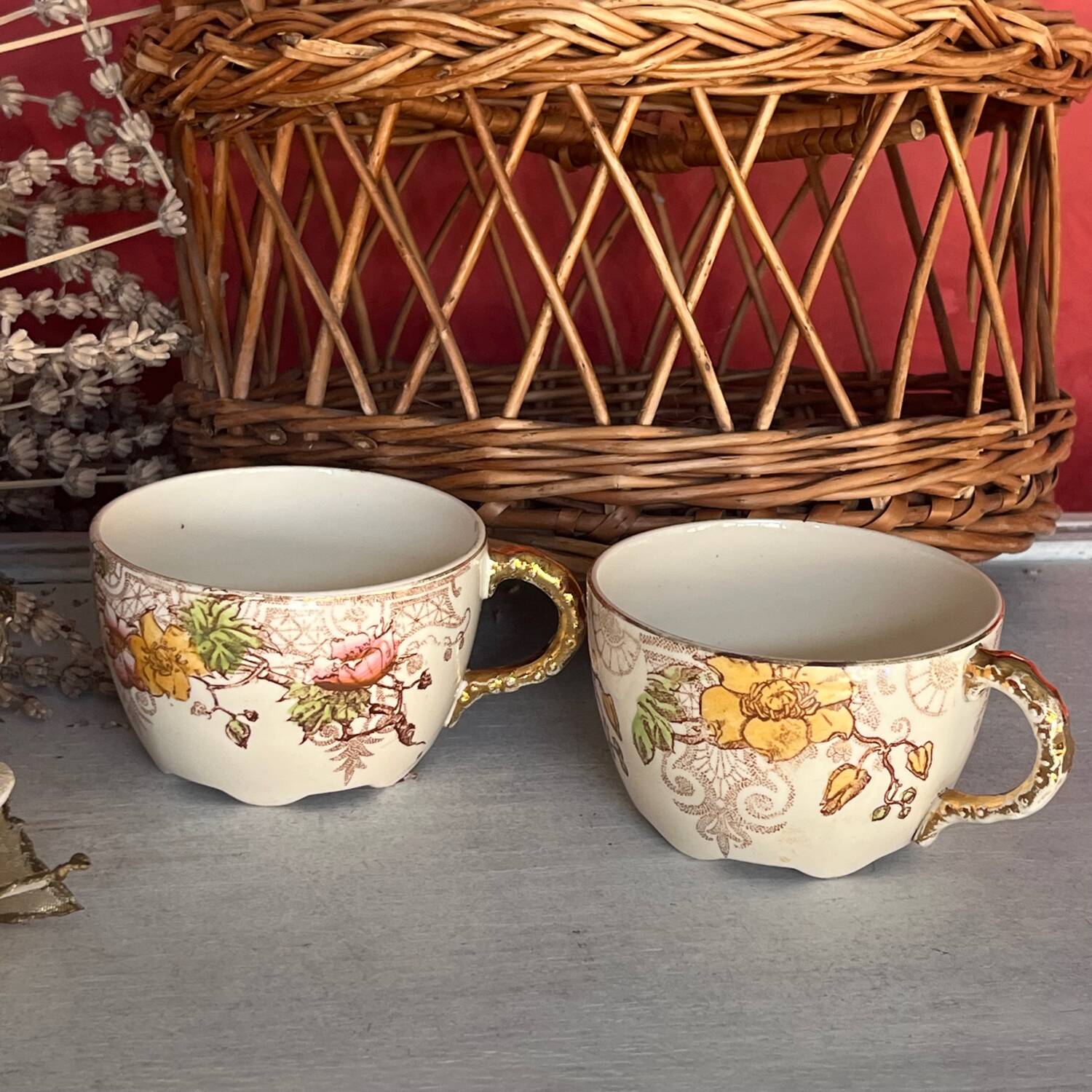 Luneville teacups