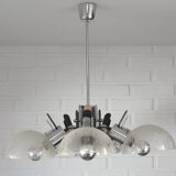 Vintage Mid Century Modern Sputnik Brutalist light Fixture Hanging Lamp