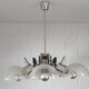 Vintage Mid Century Modern Sputnik Brutalist light Fixture Hanging Lamp