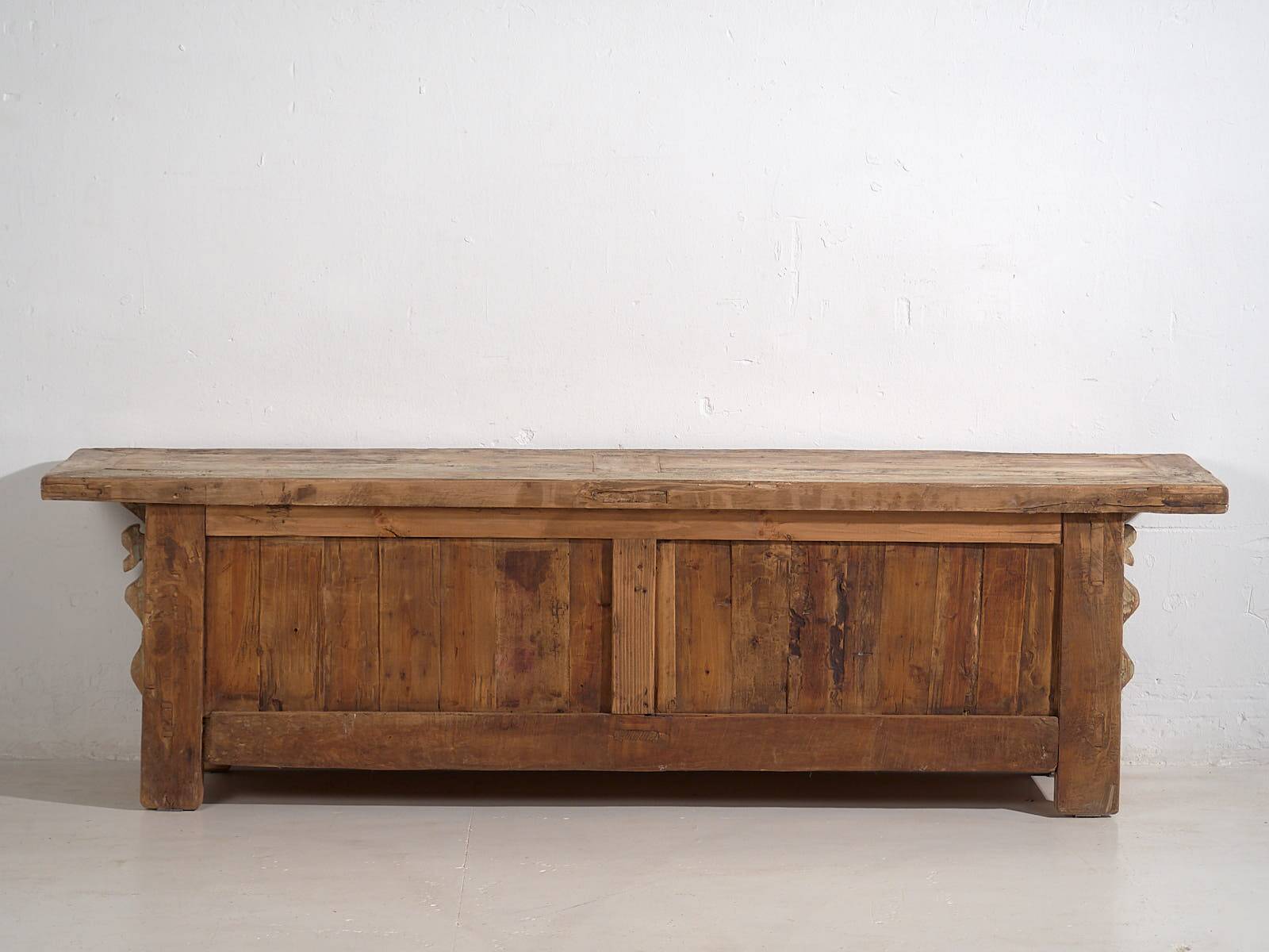 Antique mint green patinated TV cabinet (c.1900) #33