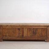 Ancien meuble TV patiné vert menthe (c.1900) #33