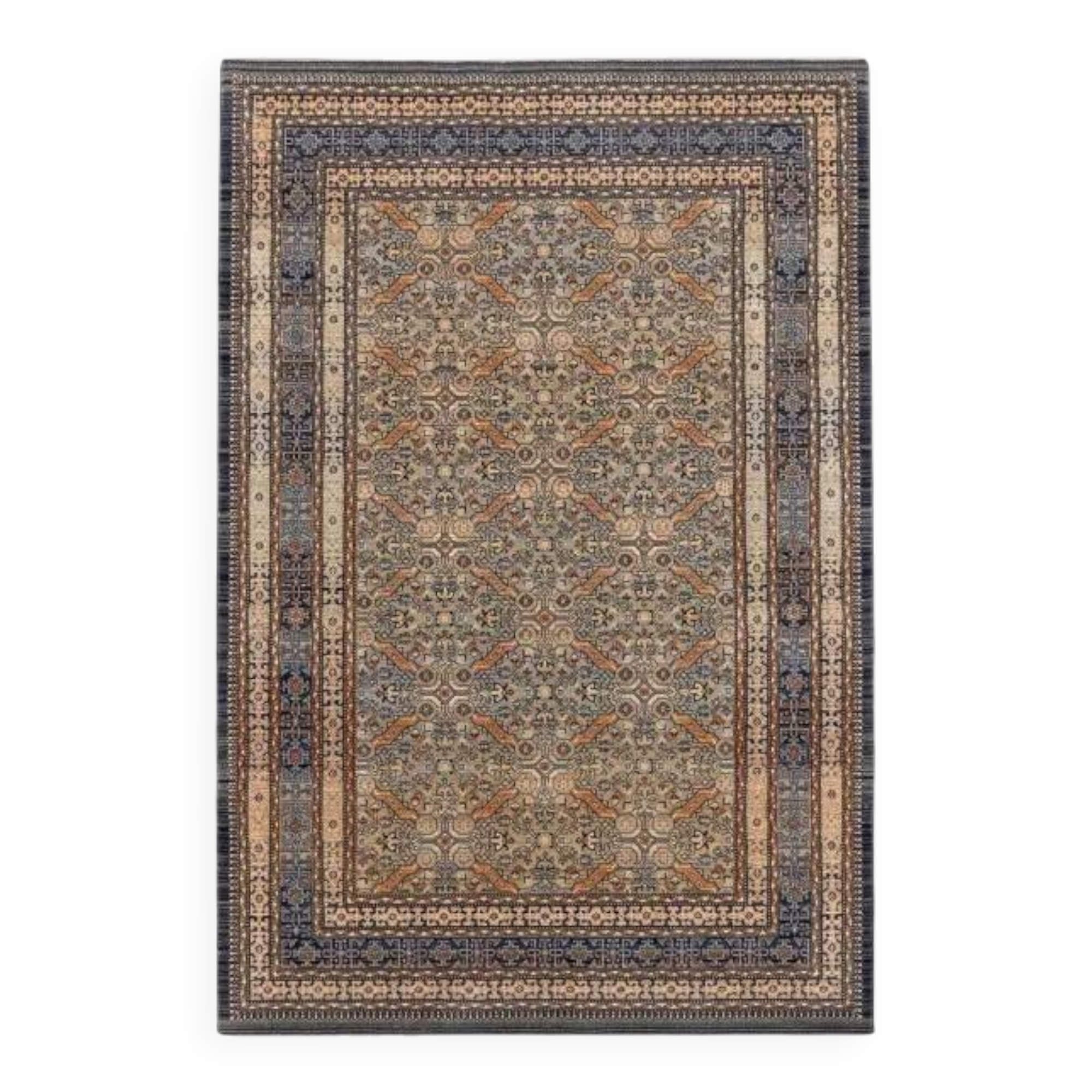 Blue and beige Persian rug ANNA
