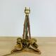 Art Deco lamp in gilded wrought iron with roses