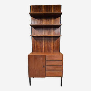 Bookcase cabinet modular shelves vintage 1970