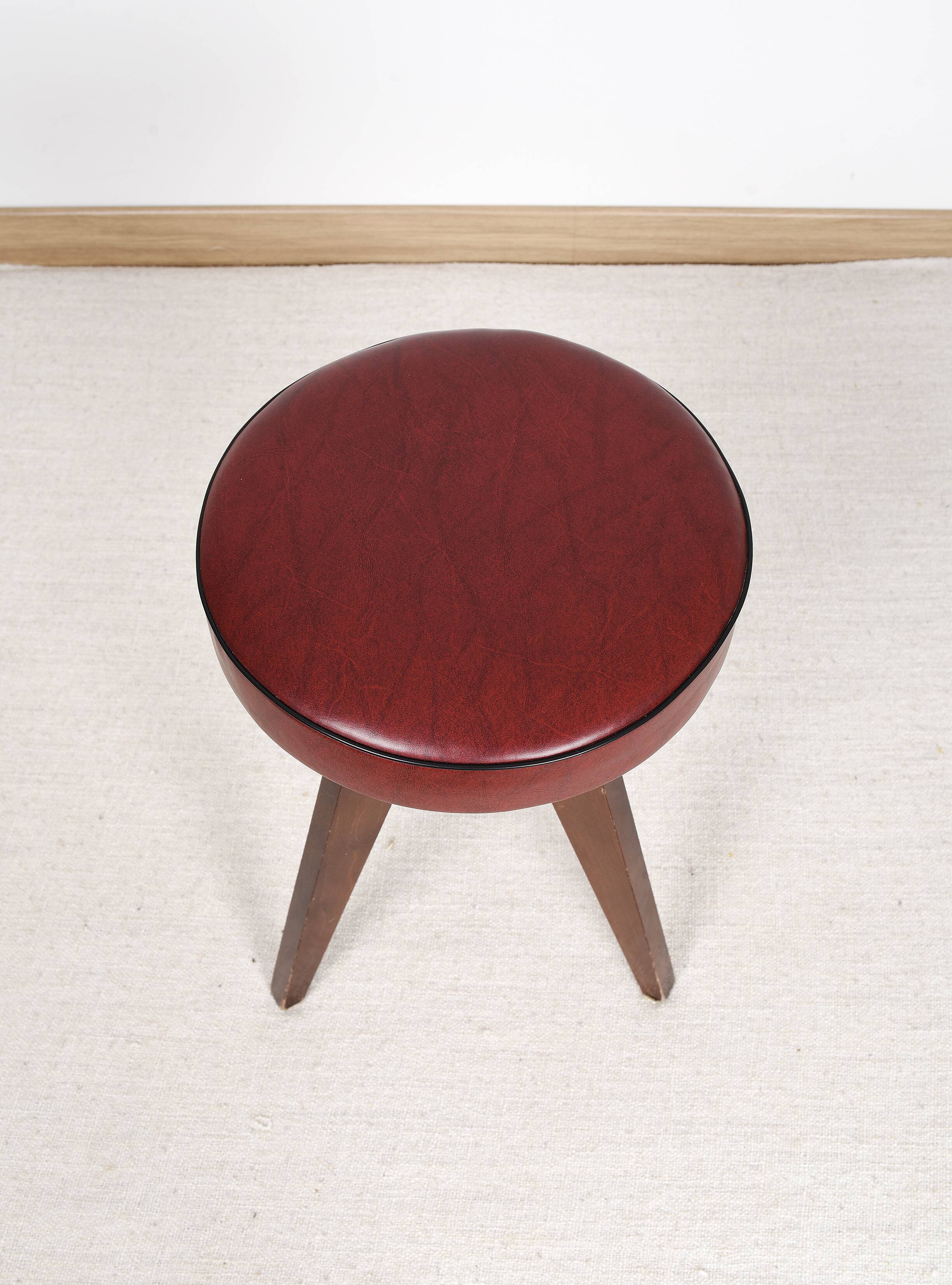 Reiner Modell adjustable piano stool, Germany 1950s