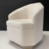 PAIR OF VINTAGE ARMCHAIRS IN HEXAGONAL SHAPE, 1970