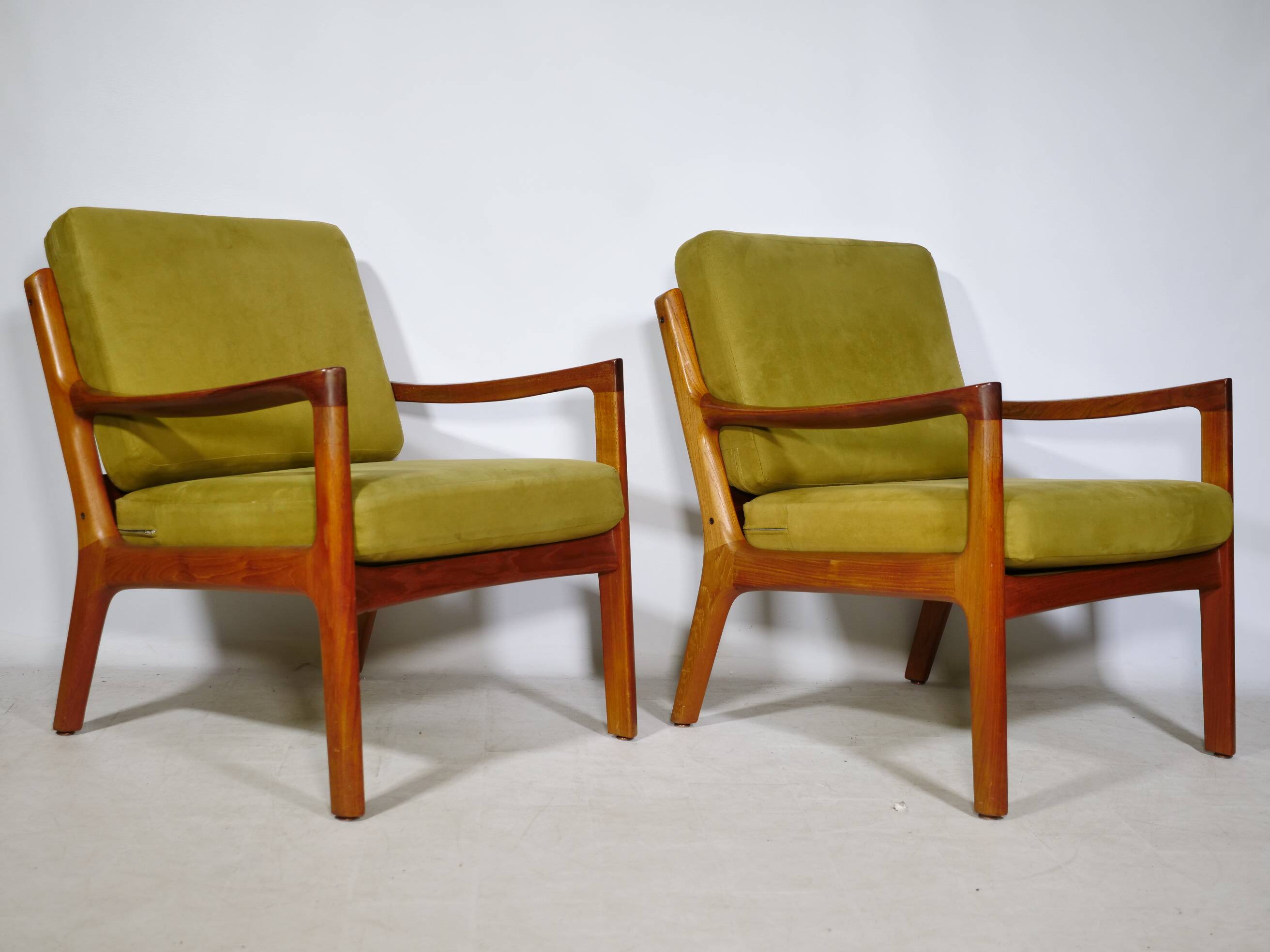 Set of 2 Senator Lounge Chairs Teak by Ole Wanscher for France & Son, 1960s
