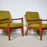 Set of 2 Senator Lounge Chairs Teak by Ole Wanscher for France & Son, 1960s