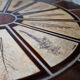 Coffee table "herbarium" oval bu Roger Capron in ceramic circa 1965