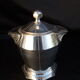 Coffee service, art tea in art deco silver metal