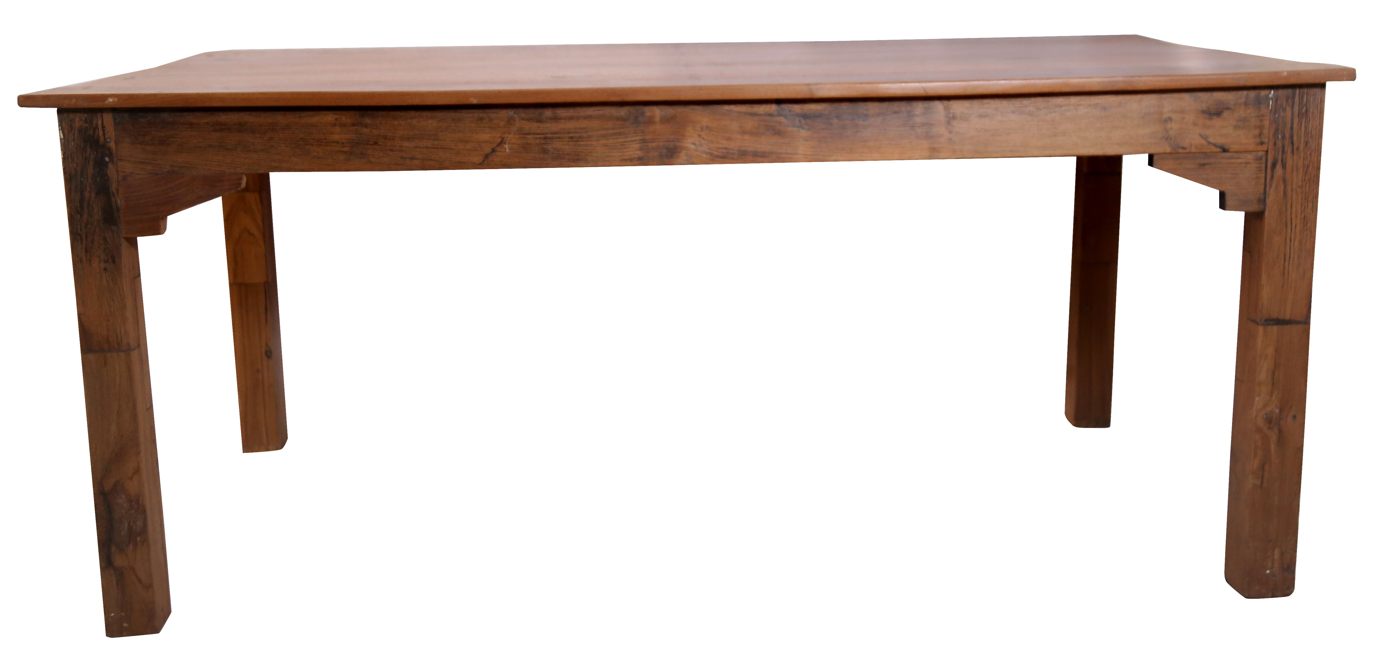 Farm table - old Burmese teak workshop