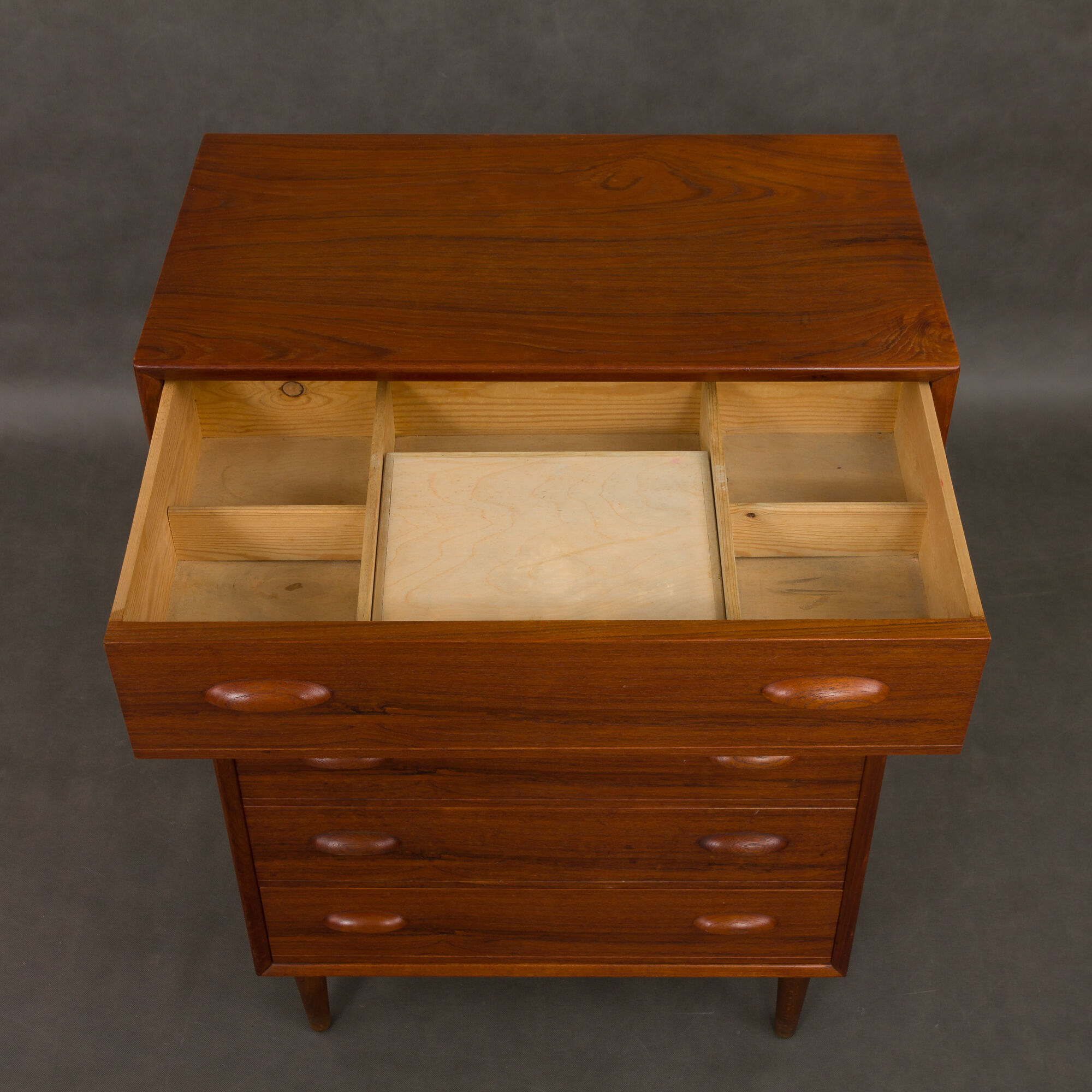 Danish  teak dresser with hidden mirror