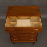 Danish  teak dresser with hidden mirror