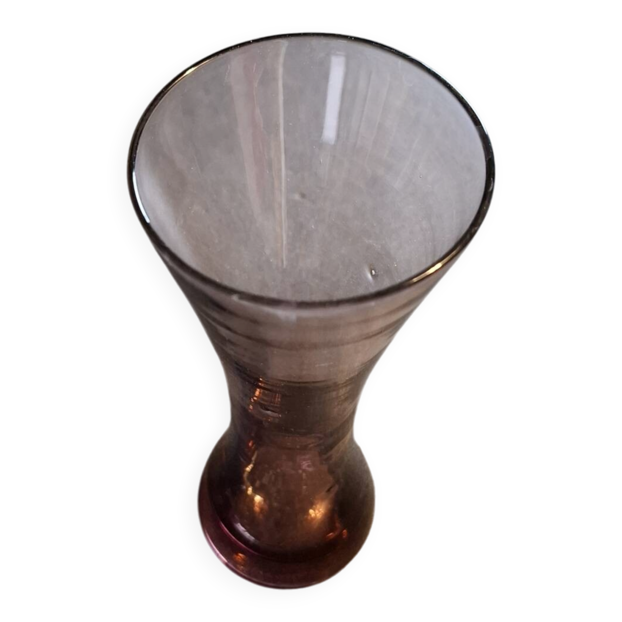 Artisanal violet vase