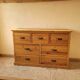 Grande commode 7 tiroirs en pin massif – Style Rustique / Apothicaire