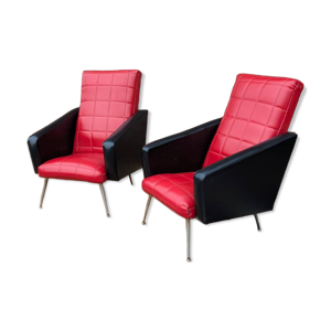 Paire de fauteuils en