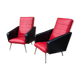 Pair of Armchairs in Faux Leather