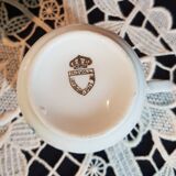 4 porcelain forget-me-not coffee cups