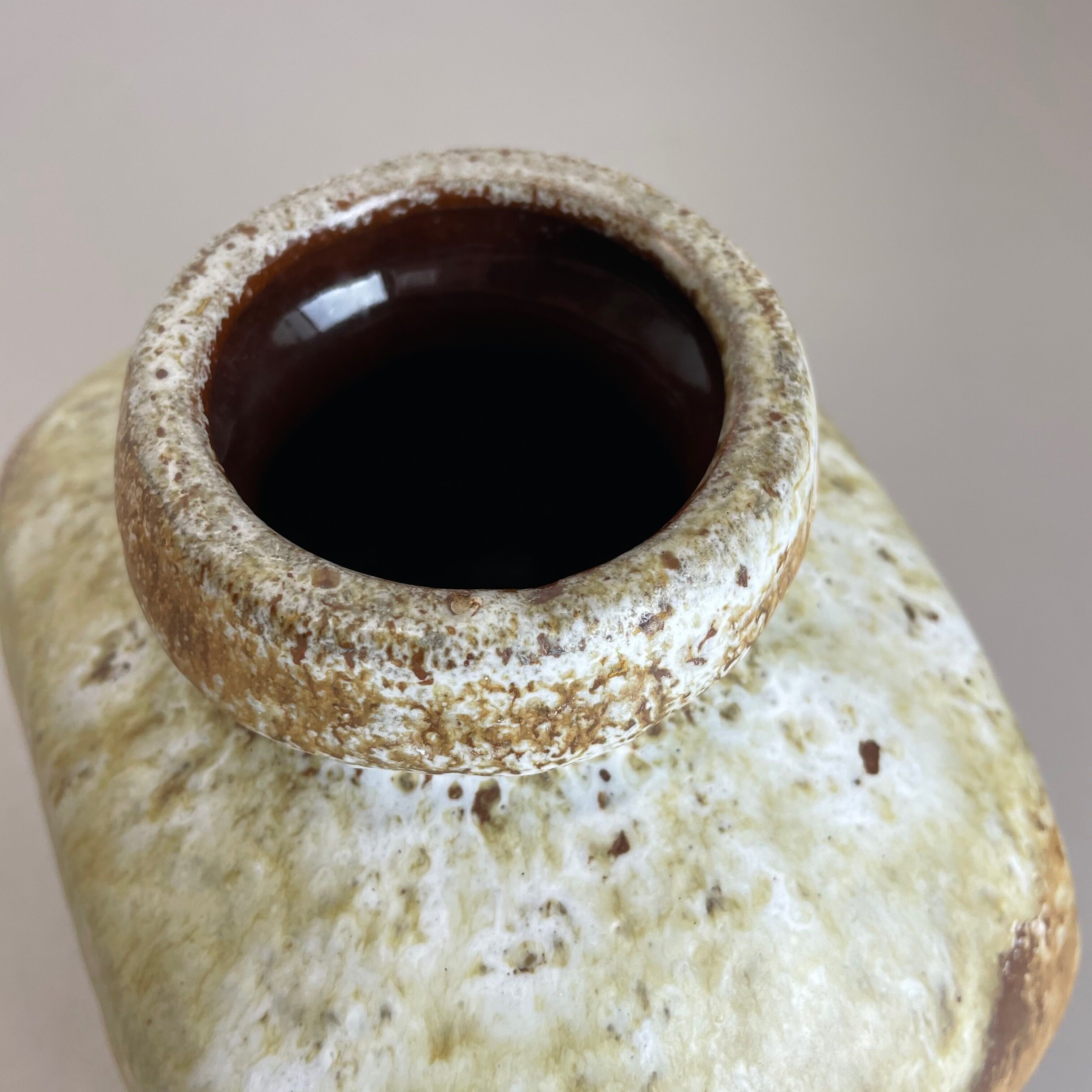 Pottery fat lava multi-color "814" vase made by ruscha, 1970s