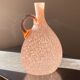 Speckled pink glass vase