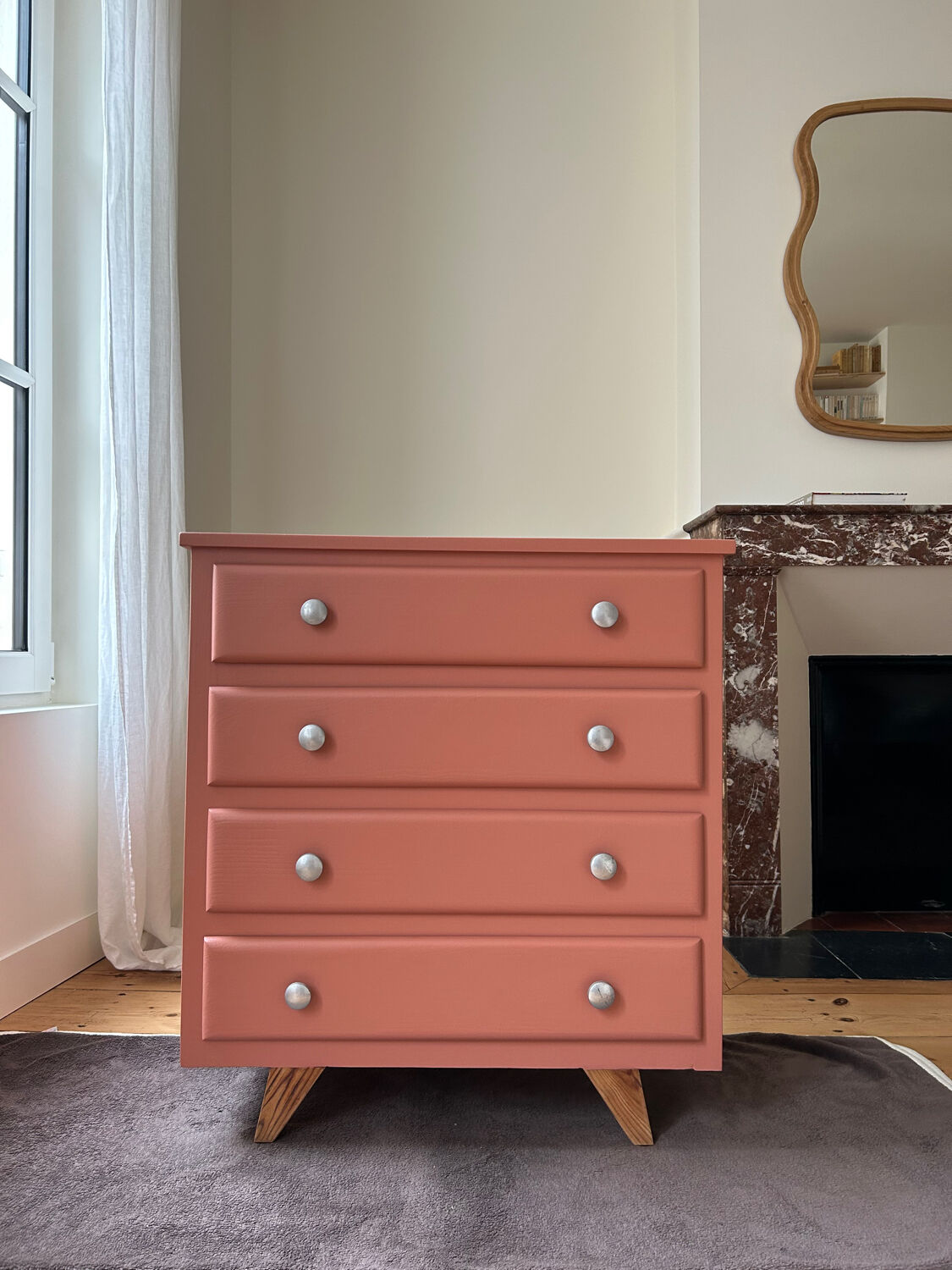 Colorful vintage dresser