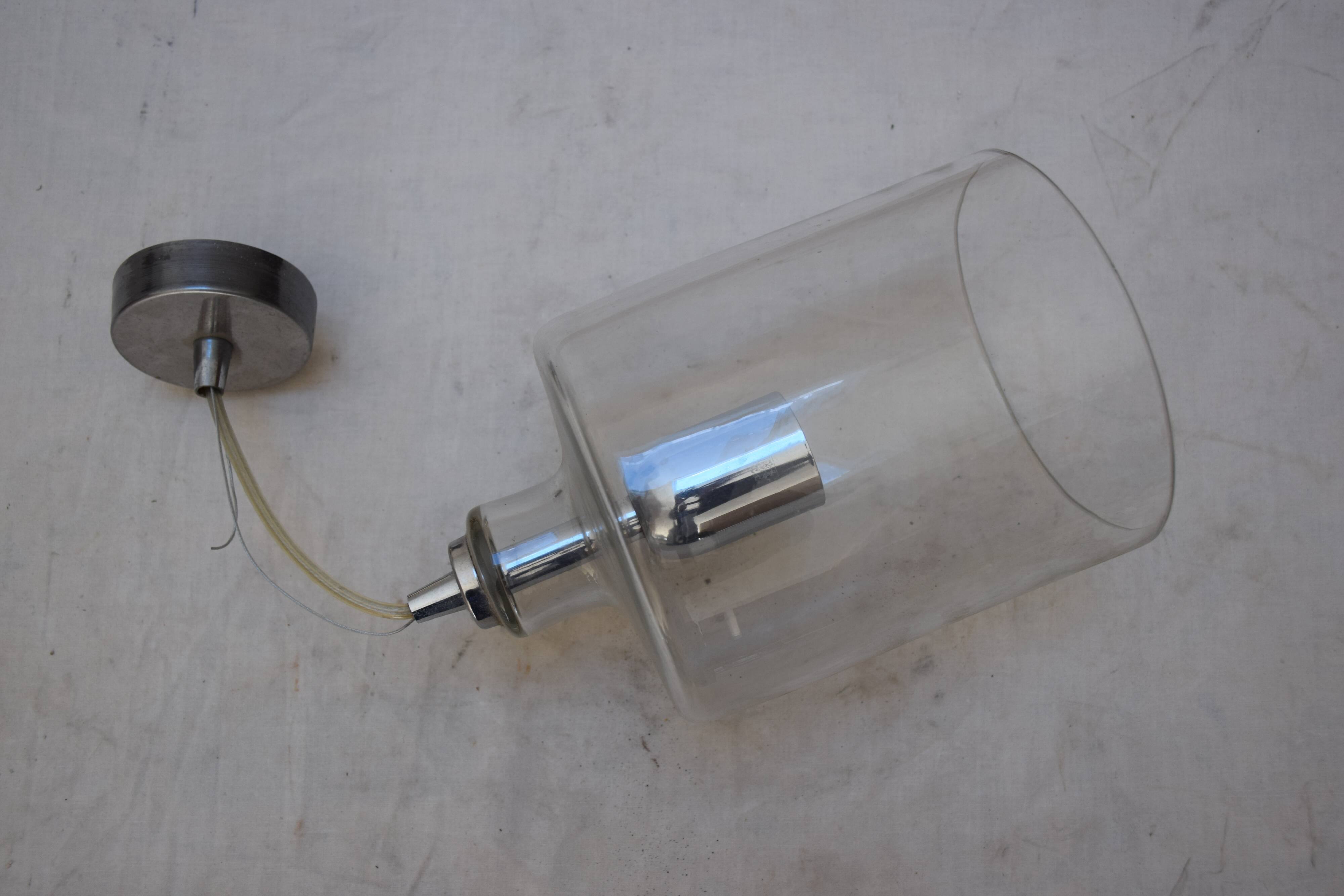 Glass hanging light