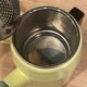 Cafetière en tôle émaillée jaune