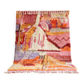Tapis en laine artisanal marocain, grande taille 250x150 cm, fait main