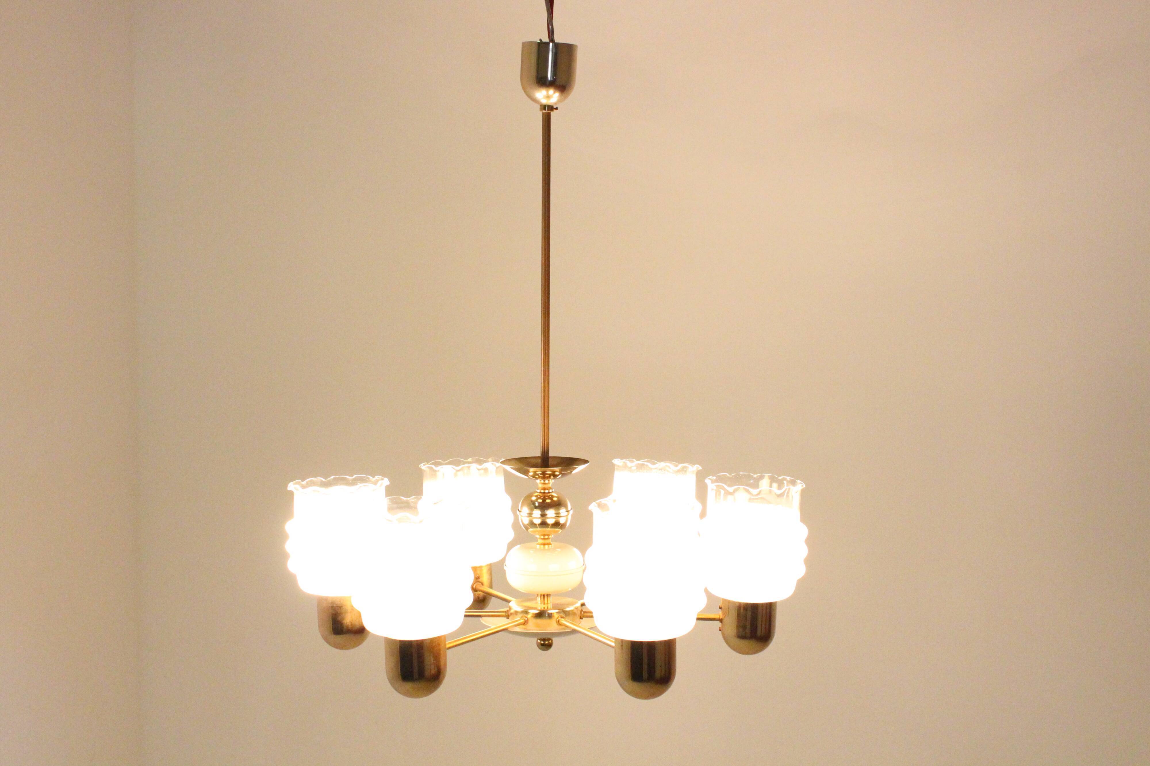 Mid-century chandelier by Kamenicky Senov, 1960‘s