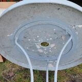 Old iron garden table