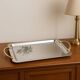 GUY DEGRENNE Serving Tray – Stainless Steel & Brass Handles – France