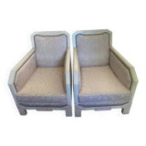 Paire de fauteuils art déco
