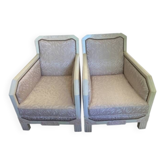 Pair of art deco armchairs