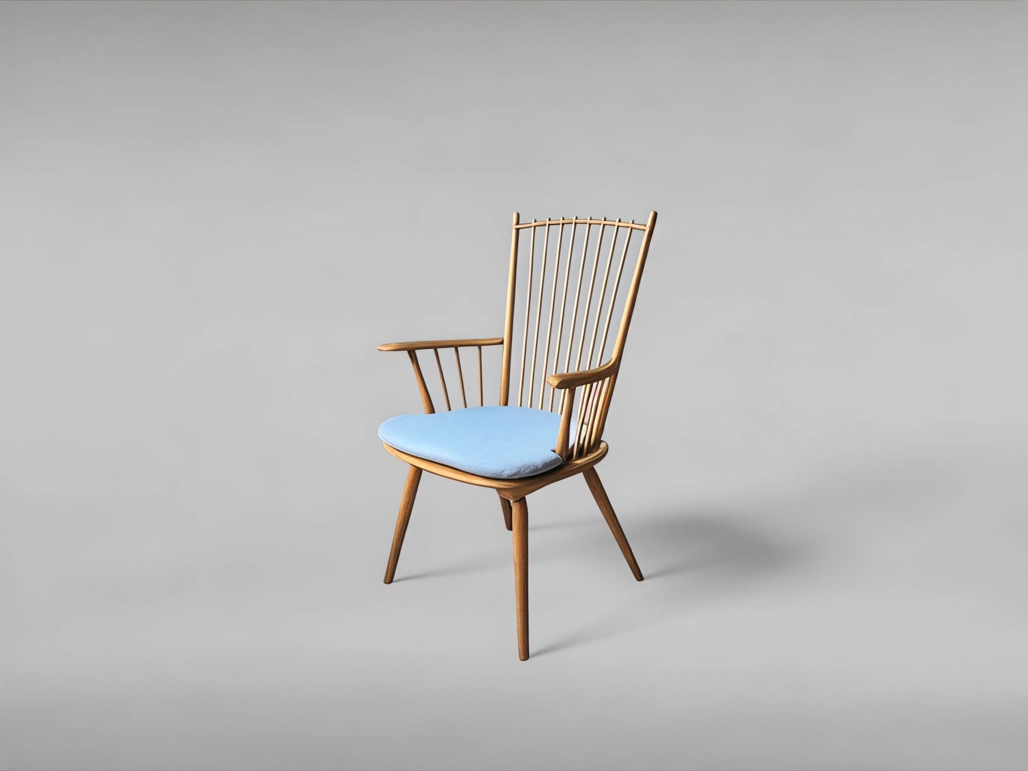 Chaise à dossier haut par Albert Haberer pour Hermann Fleiner