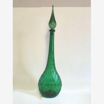 Green carafe with flame cap