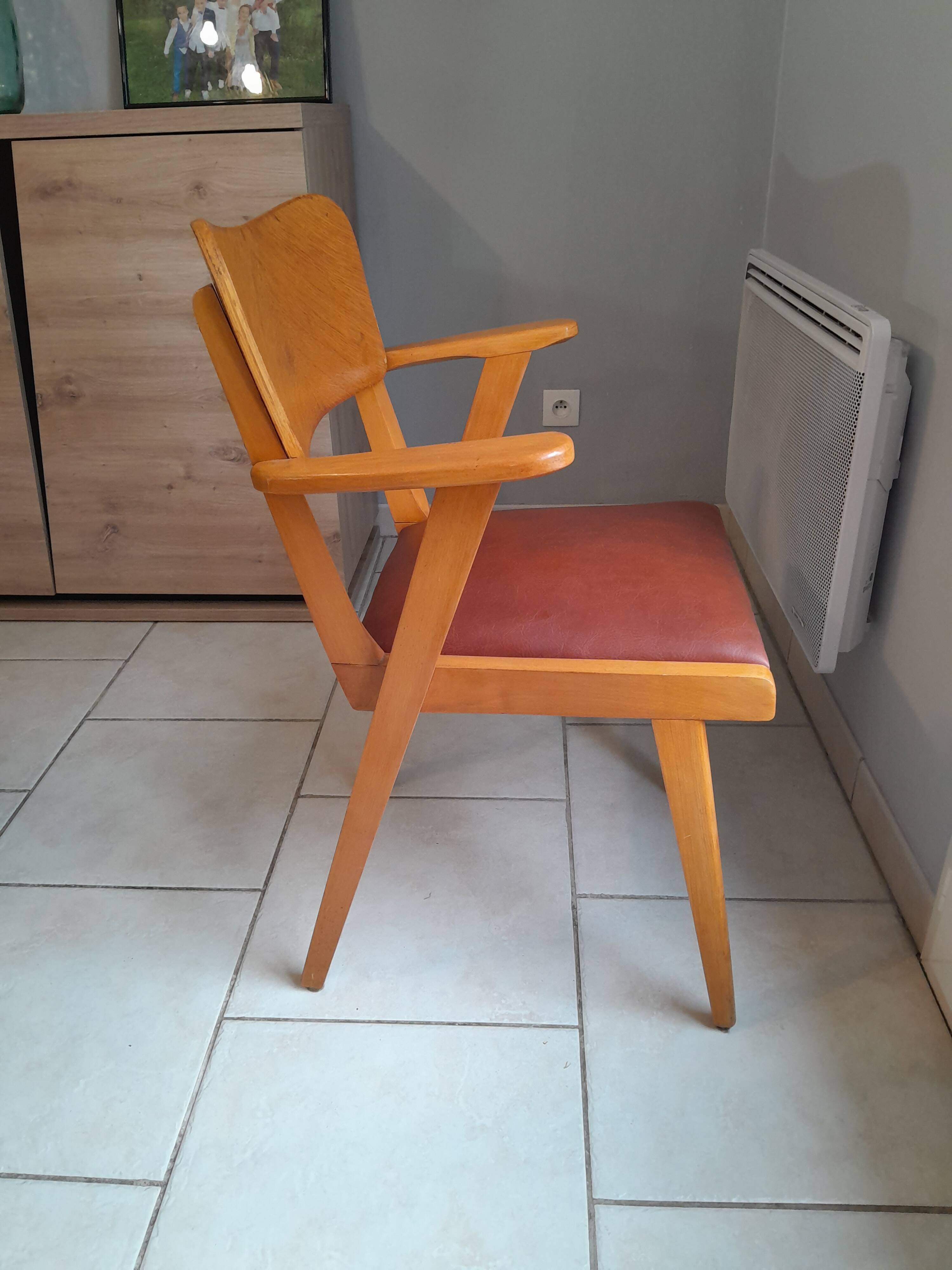 Vintage bridge armchair from the 50s