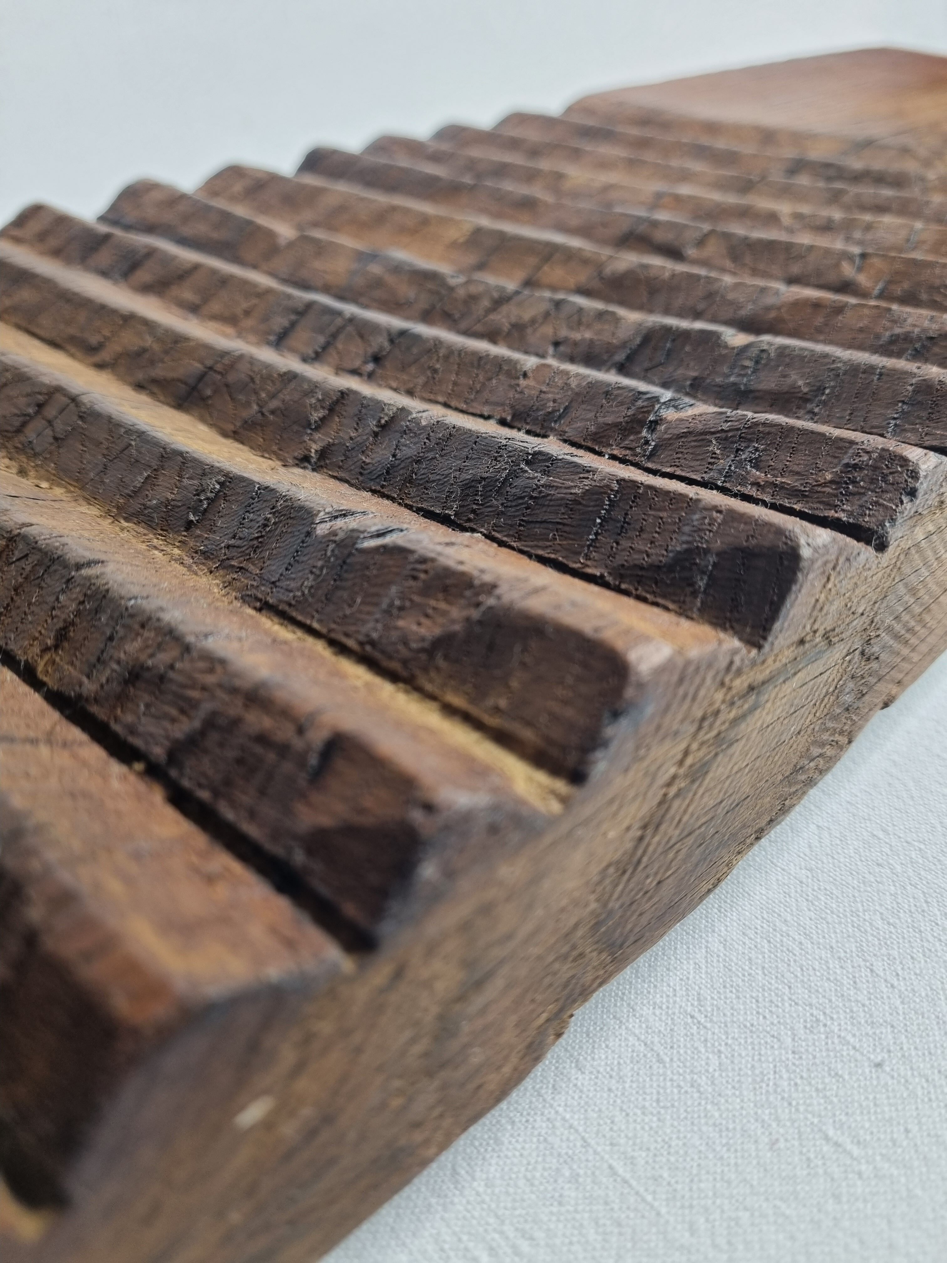 Former hand-carved lavender plank with its battoir