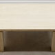 Table basse italienne en travertin des années 70.