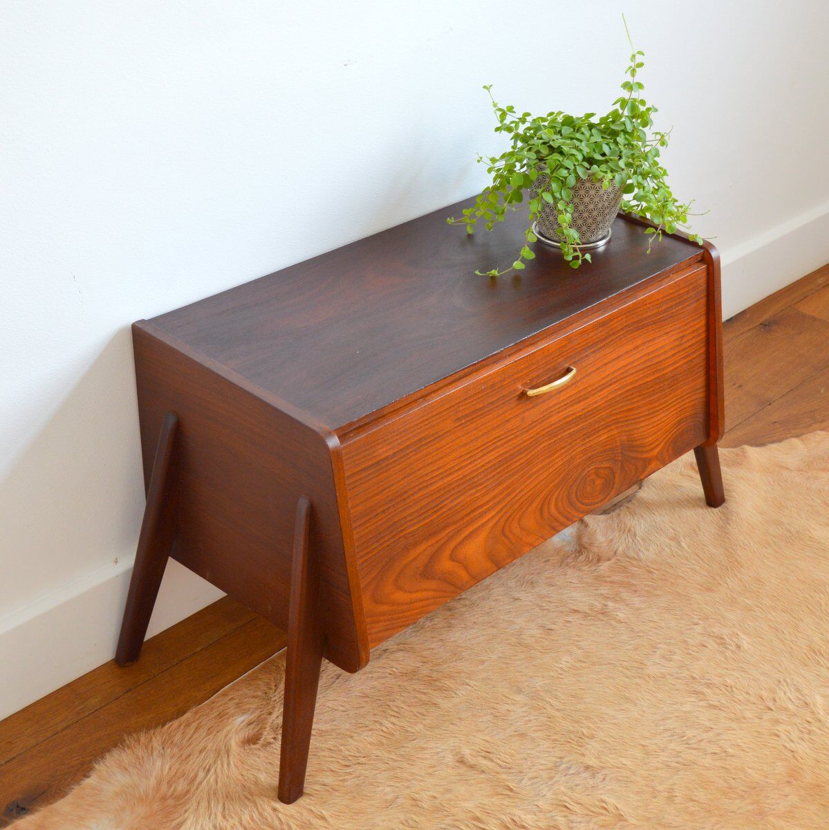 Night table side cabinet teak louis van teeffelen 1960s